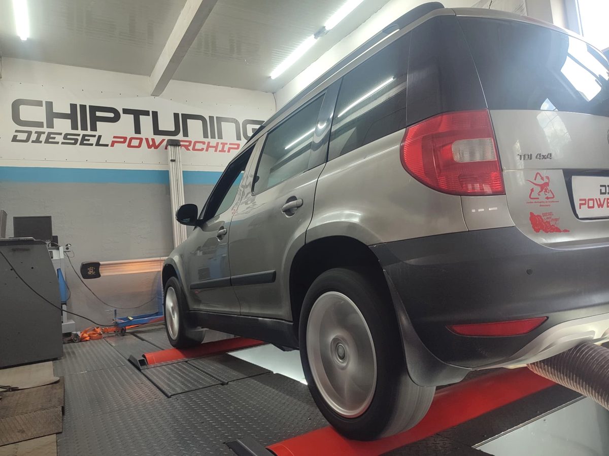 Škoda Yeti 4x4 na 4x4 valcovej brzde