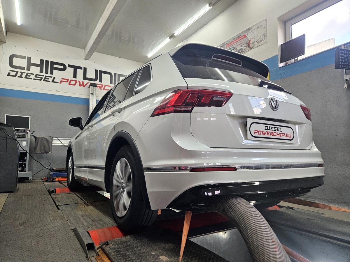 VW Tiguan na 4x4 valcovej brzde